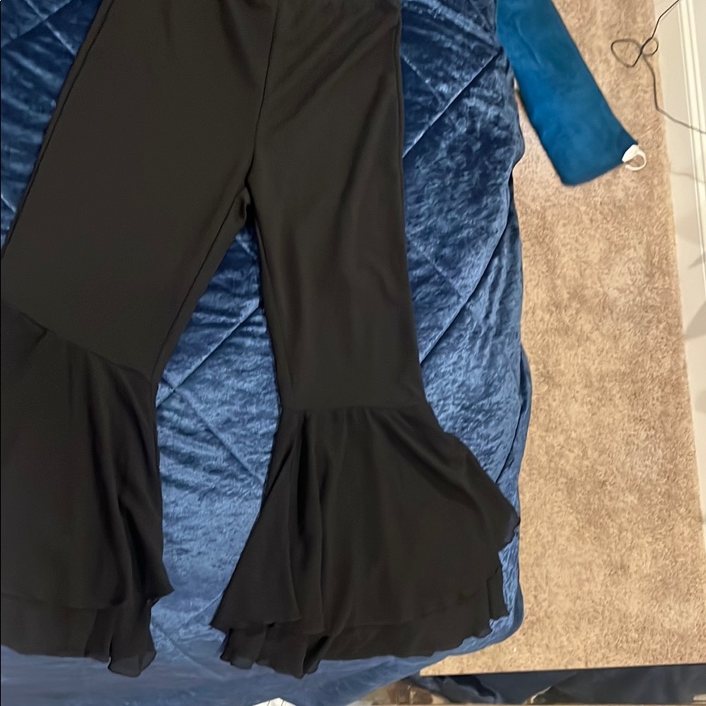 SHEIN Black Flare Boot Cut Pants